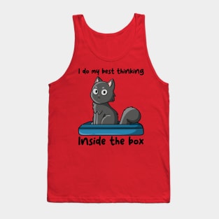 I do my best thinking inside the box Tank Top
